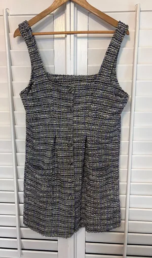 Free‎ People Navy Boucle Dress Size Small thumbnail 1