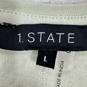 1.State Pastel Mint Green Cotton Long Sleeve Top with Pocket Round Neck Casual‎ thumbnail 8
