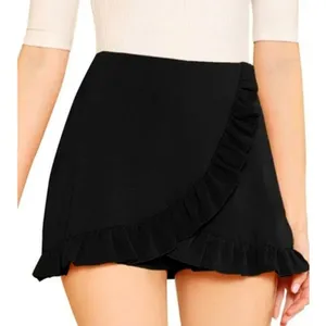 Black Ruffle Skort Mini Skirt Shorts Size L tennis pickleball golf thumbnail 2