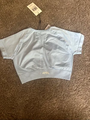AYBL Light Blue Cropped Short-Sleeve thumbnail 4