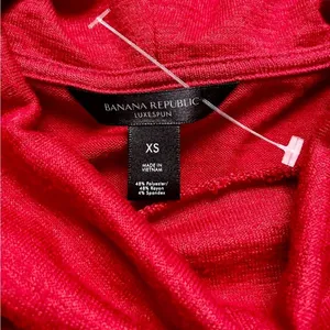 Banana Republic LuxeSpun Red Cowl Neck Sweater Top NWOT Size XS thumbnail 3