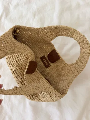 J.Crew Small Handknotted Straw Tote Bag thumbnail 2