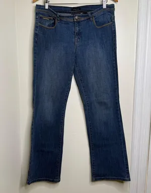 Axcess Liz Claiborne Denim Jeans Stretch Mid Rise Bootcut Size 12 thumbnail 1