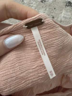 Free People Pink Check On It Wrap Top Size XS thumbnail 4