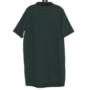 NEW Zara Green Black Polo Dress Minimalist Shift‎ Quiet Luxury Dark Academia M thumbnail 3