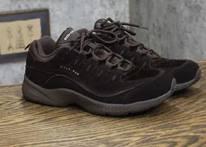 Easy Spirit Romy Womens Walking Easy On Lace Shoes Sneakers Dark Brown 8N thumbnail 1