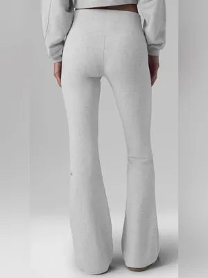 Alo NWT Sway Boot Cut Athletic Heather Gray Sweatpants Size M thumbnail 2