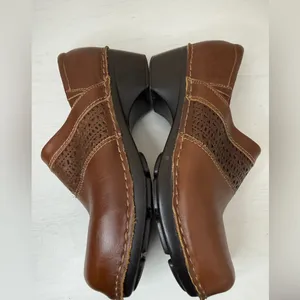 Björndal Brown Leather “Eliana” Clogs Sz 10 Boho Cottagcore Festival thumbnail 8