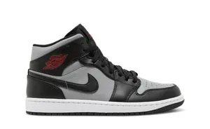 Nike Jordan Air Jordan 1 Mid Shadow Black and Gray thumbnail 4