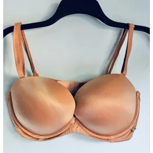 Victoria's Secret Strapless Multiway Bra Beige Push Up Padded Transitional 36D thumbnail 2