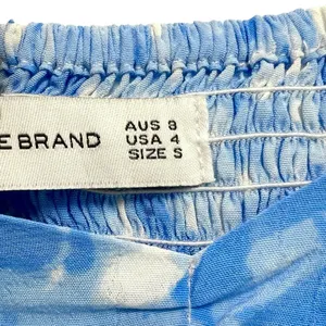 Faithfull the Brand Charlize Midi Dress in Blue Roos Tie Dye Cloudscape Size S thumbnail 10