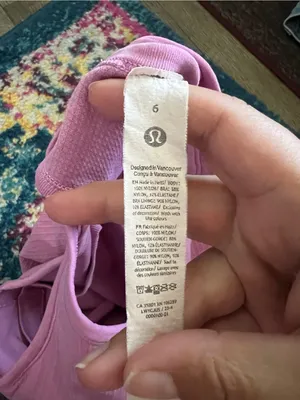 Lululemon Pink Ribbed Tank Top - Women’s Sleeveless Crop thumbnail 9