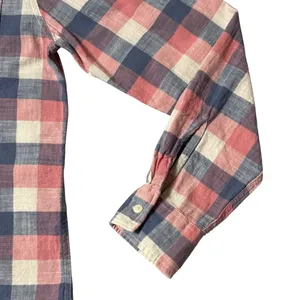 American Eagle Outfitters Plaid Shirt - Red,Pink,Blue, Cream 100%Cotton Sise M thumbnail 3