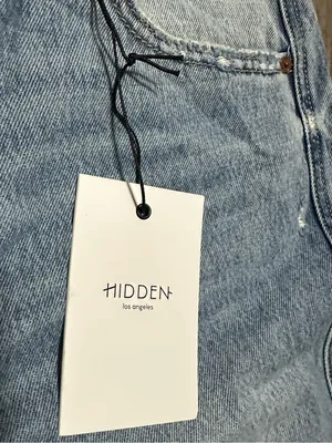 Hidden Jeans High-Rise Light Blue Extra Wide Leg Distressed Jeans thumbnail 2