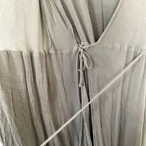 Lulus maxi dress sage green rayon wraparound style‎ lining v-neck summer pocket thumbnail 5
