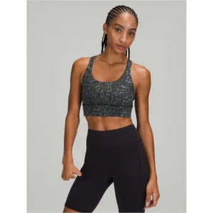 Lululemon Energy Bra Long Line Medium Support, B–D Cup - Size 6 thumbnail 3