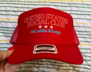 United States social club 4th of July trucker hat thumbnail 1