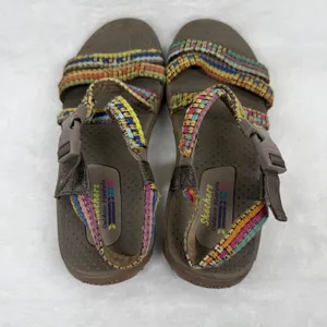 Skechers Outdoor Lifestyle Brown‎ Multicolor Woven Strappy Hiking Sandals est 7 thumbnail 6