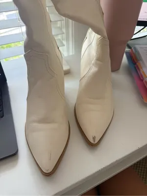 Billini Novena Off White Knee High Boots Size 8 thumbnail 4