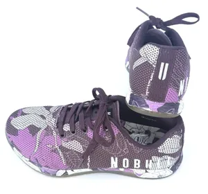 NOBULL Project Magnolia SuperFabric Cross Training Shoes Sz 7 Purple Floral Gym thumbnail 1