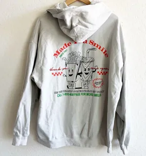 The Mayfair Group Made You Smile Chrome Zip-Up Hoodie - One Size Plus thumbnail 3