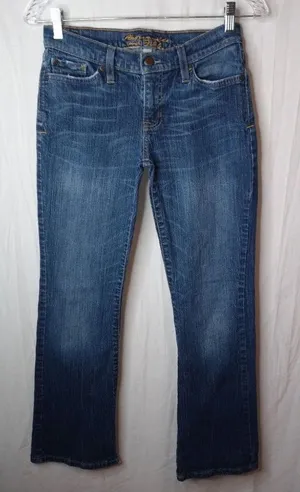 Abercrombie Fitch 28x30 2S Stretch Dark Wash Jeans Short thumbnail 1