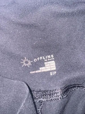 aerie navy high-rise flared leggings thumbnail 3