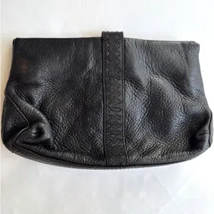 Vintage COLE HAAN Bag Black Pebbled Leather Soft Pebbled Leather Clutch thumbnail 13