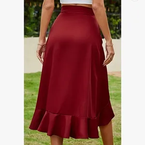 5/$30 🎈 Lashbair women’s large high waist high low wrap‎ skirt thumbnail 12