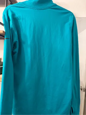 Nike Pro Half-Zip Pullover in Bright Teal thumbnail 4