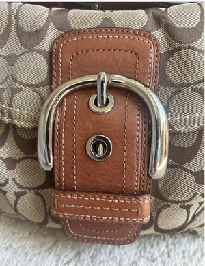 Y2K Mini Soho Signature Jacquard Monogram and leather detail thumbnail 3