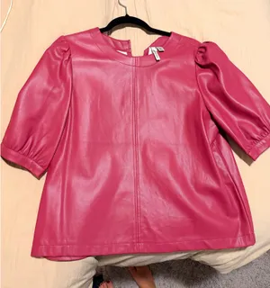 Feux leather top Pink Size L thumbnail 1