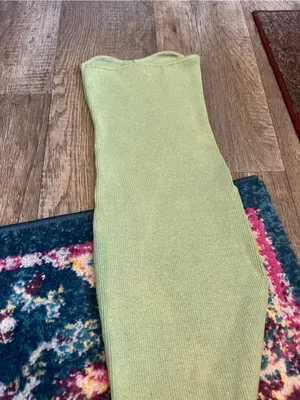 Edikted green strapless bodycon dress size xs thumbnail 6