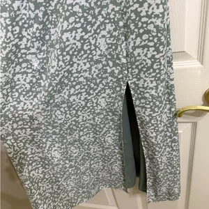 Abercrombie & Fitch Sage Green Floral Maxi Dress Summer Spring thumbnail 6