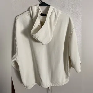 Nike Icon Clash Cream Boxy Tie Front Sweatshirt Hoodie Size Small Pullover thumbnail 5