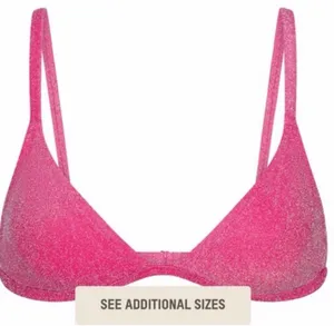 SKIMS Glitter Triangle Top Swim NWT Magenta SOLD OUT 4X (can fit XL/D/DD) thumbnail 1