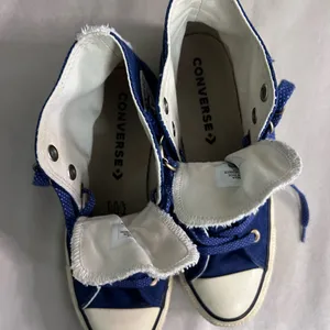 ⭐ Converse Chuck Taylor All Star High Top Blue Sherpa Lined Women’s 8 thumbnail 7