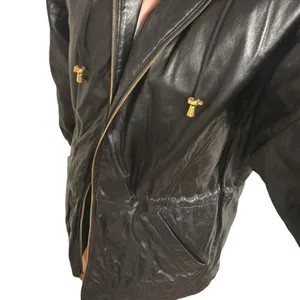 Wilsons Leather Women's Thinsulate‎ Hooded Parka Jacket black size Small 90s thumbnail 2