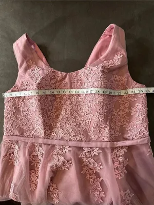 Women’s Pink Lace Short Tulle Prom Party Homecoming Dress Corset Back 24W **READ thumbnail 8