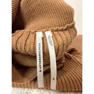 Anthropologie Wool Blend One Long Sleeve Ribbed Sweater Dress Turtleneck Size LP thumbnail 4