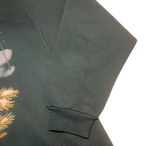 VTG 90s Morning Sun Cardinal Winter Scene Collared Sweatshirt Womens M Green thumbnail 4