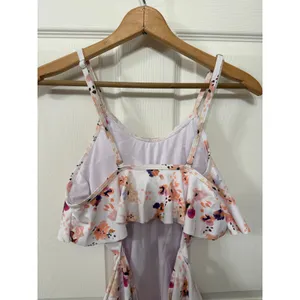 Beachsissi Floral Flounce Off Shoulder Ruffled Monokini One Piece Swimsuit, M thumbnail 7