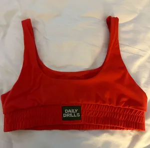 Daily Drills Red Reversible Bra Top thumbnail 1
