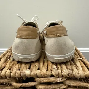 Tommy Hilfiger‎ White & Tan Slip On Boat Shoes 8 thumbnail 3
