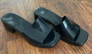 Black Platform Jelly Sandals Size 7 thumbnail 1