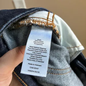Talbots barely boot jean women's size 12 cotton blend dark wash trousers thumbnail 7