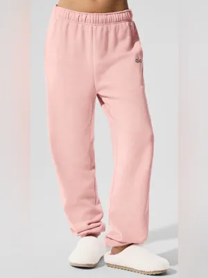 Alo Yoga NWT Accolade Sweatpants Joggers Pink Quartz Size M thumbnail 5
