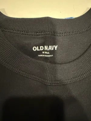 Old Navy Black High Neck Rib Knit Tank thumbnail 5