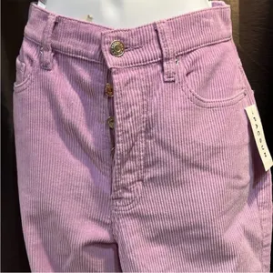 Pacsun Lilac corduroy high waist flare jeans thumbnail 3