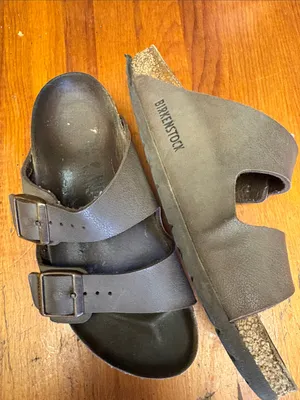 Birkenstock Dark Brown Two-Strap Slide Sandals thumbnail 3